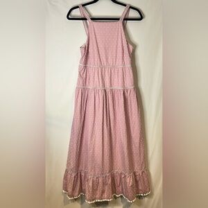 Maggy London Pink Ruched Ruffled Sundress